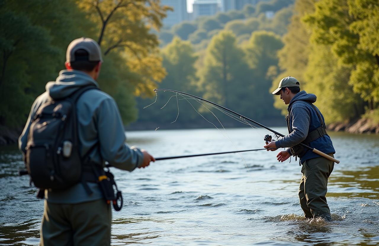 ガイド付き釣りツアーの様子